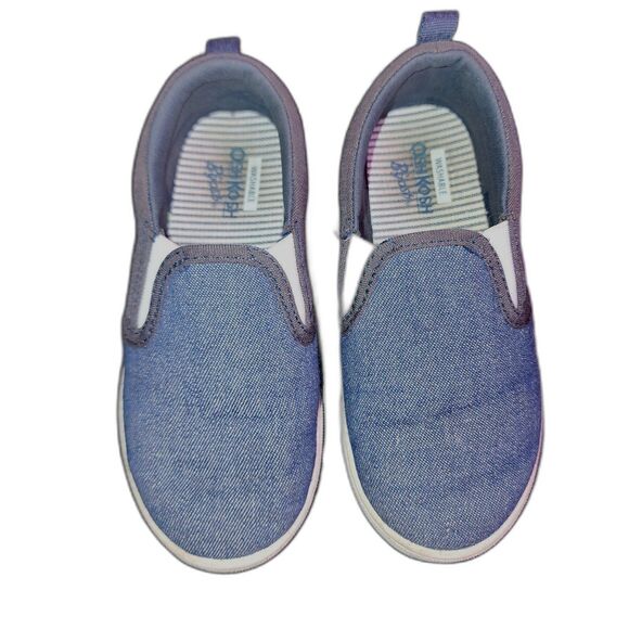 Little boys Blue Oshkosh slip‎ on shoes size 11 - Picture 2 of 4